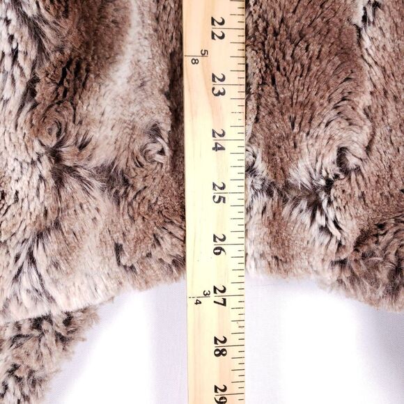 Fabulous Furs Faux Fur Vest Womens 3X Brown Super Soft Wrap Lined Cozy Layering - Picture 8 of 10